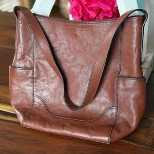 Frye Brown Leather Shoulder Bag